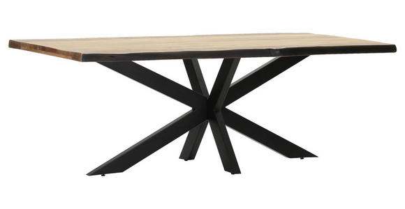 TISCHPLATTE      - Akaziefarben, Design, Holz (220/100/5cm) - Landscape