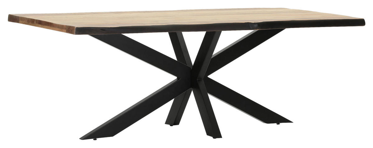 TISCHPLATTE Akaziefarben   - Akaziefarben, Design, Holz (220/100/5cm) - Landscape