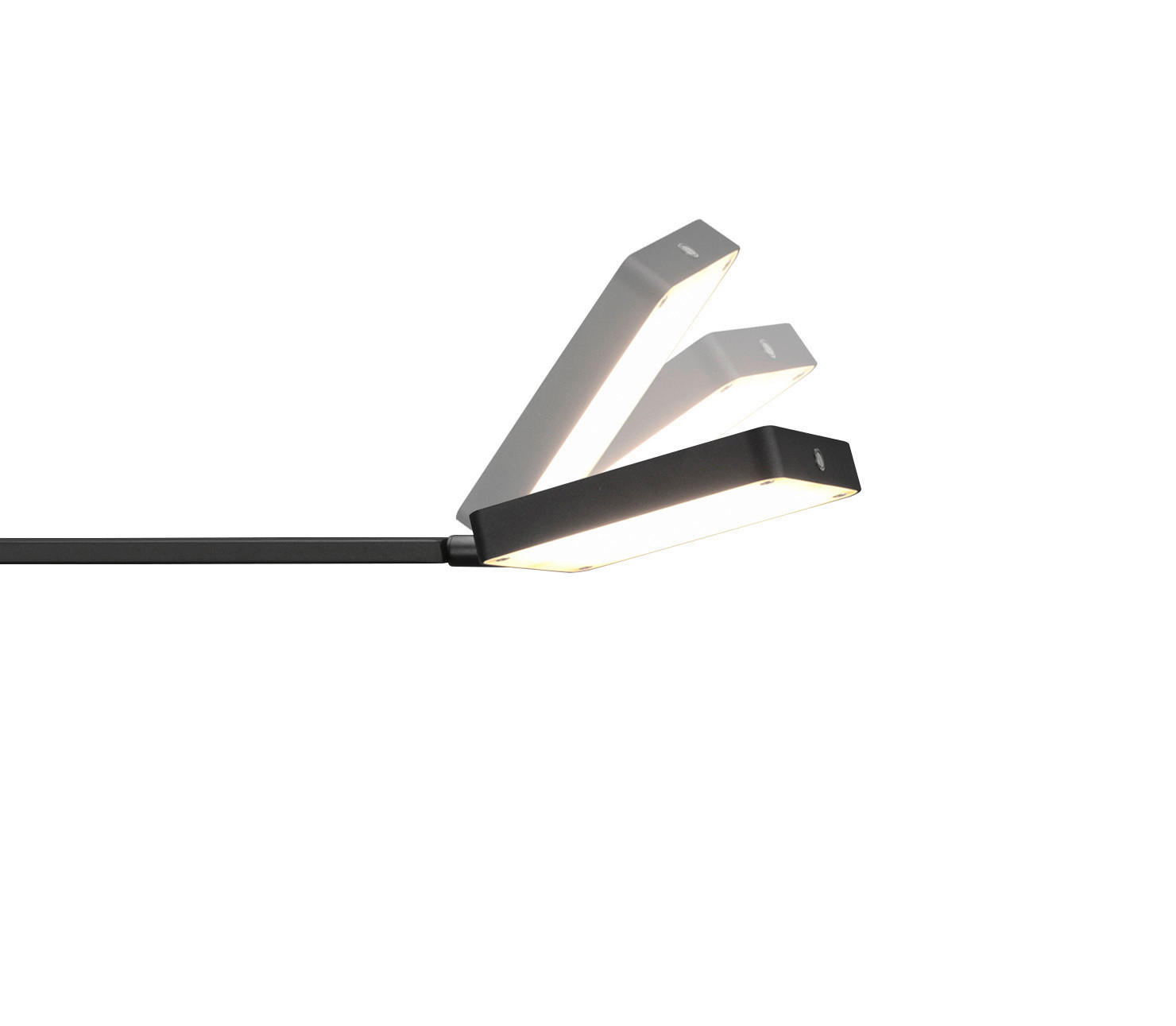 LED-STEHLEUCHTE - Schwarz, Design, Metall (48/130,5cm) - Trio Leuchten