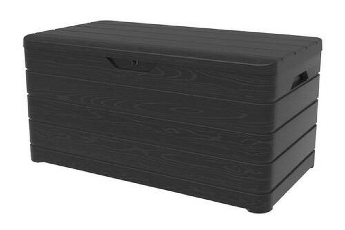 KISSENBOX 129/70/70 cm  - Anthrazit, Basics, Kunststoff (129/70/70cm)