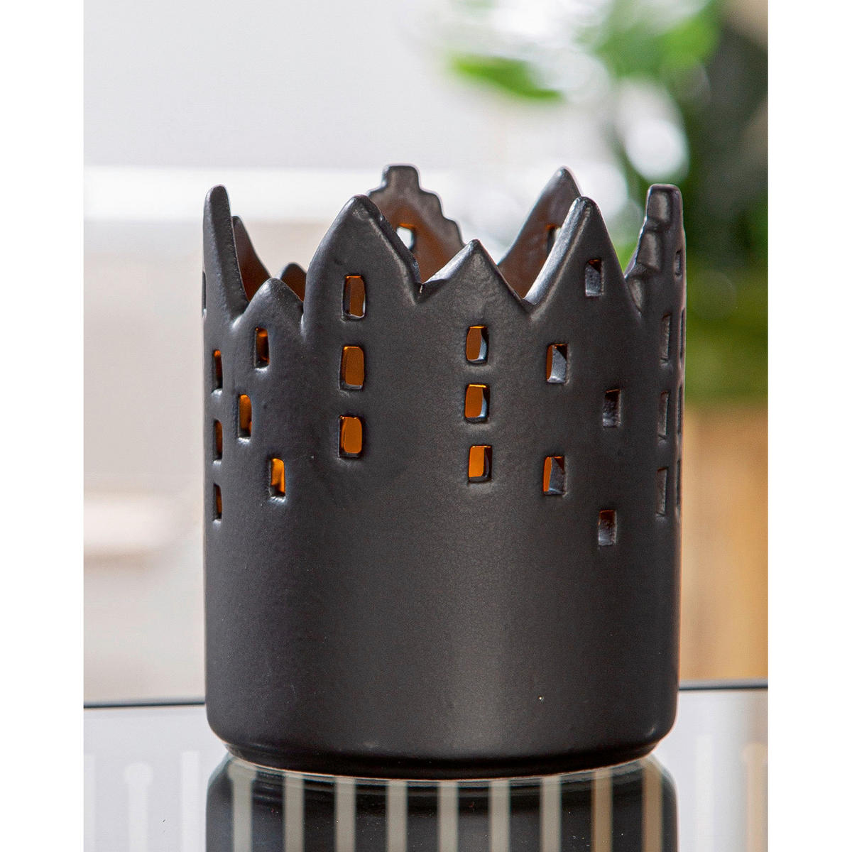 WINDLICHT - Schwarz, LIFESTYLE, Keramik (9cm)
