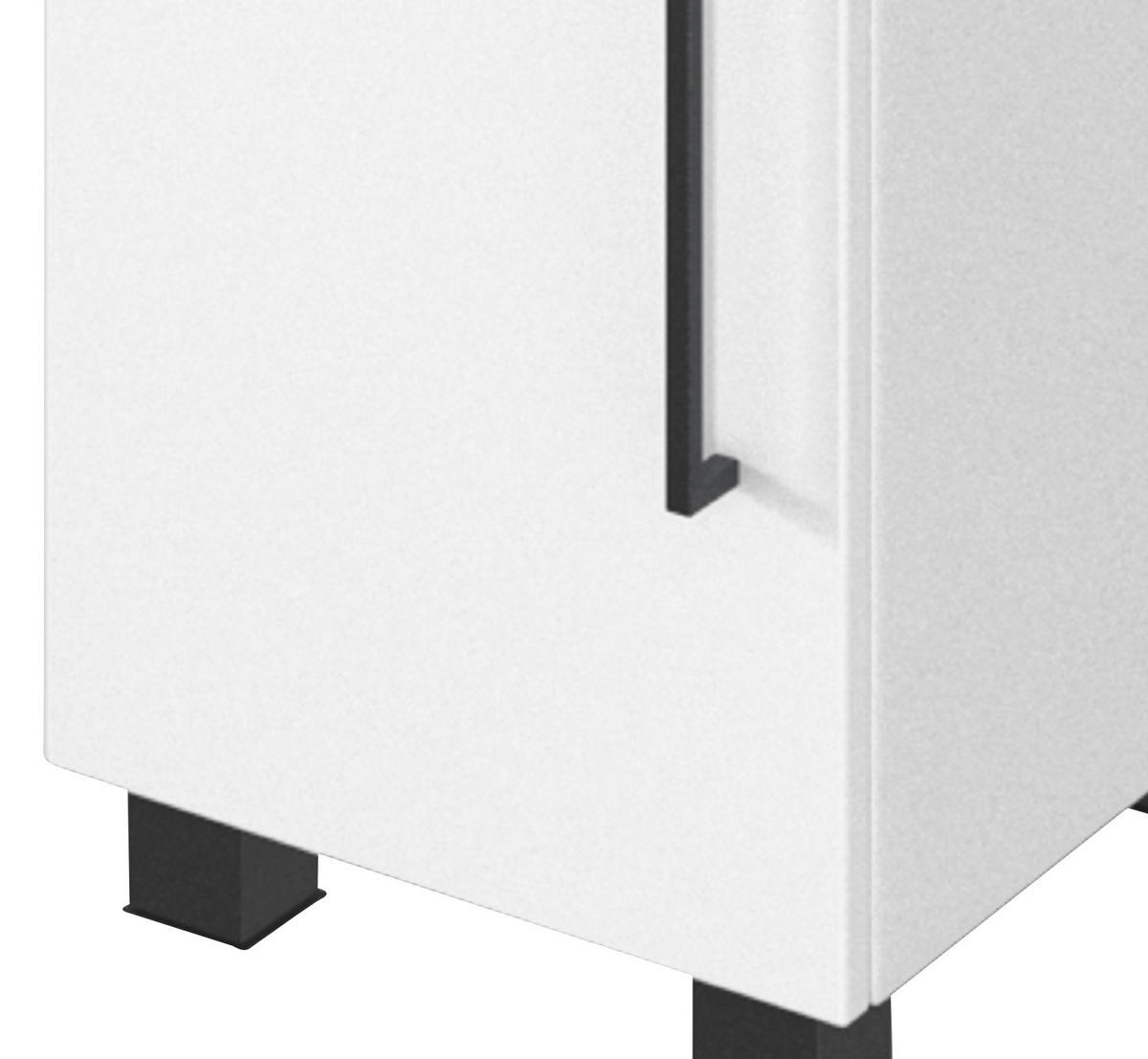UNTERSCHRANK 30/79/35 cm   - Schwarz/Weiß, KONVENTIONELL, Holzwerkstoff/Kunststoff (30/79/35cm) - Held