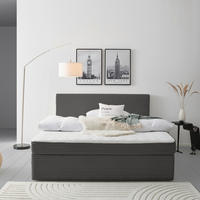 BOXBETT 200/200 cm,  in Grau,  - Grau, MODERN, Holz/Textil (200/200cm) - MID.YOU