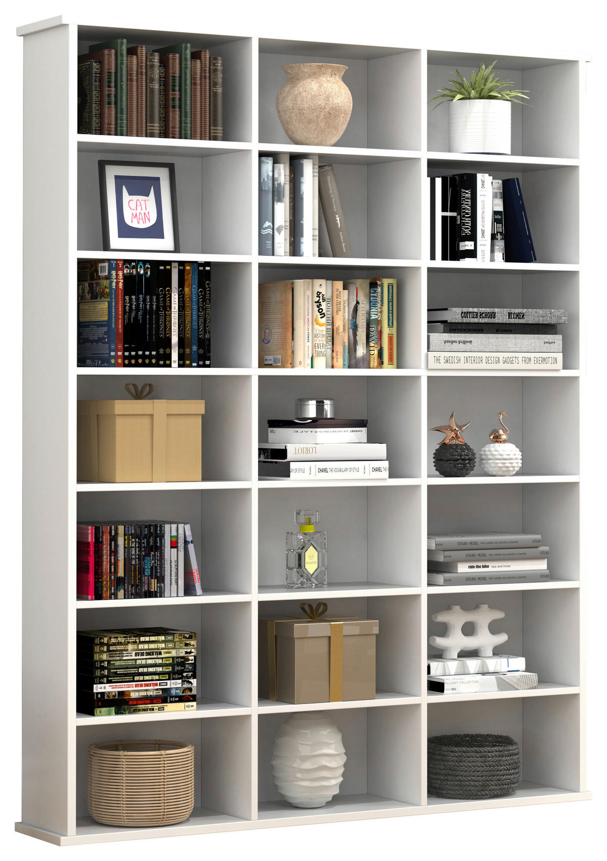 HYLLA i 105/136/19 cm vit  - vit, Design, trämaterial (105/136/19cm) - MID.YOU