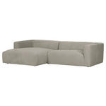 ECKSOFA in Chenille Hellgrau  175/280 cm  - Hellgrau/Schwarz, Design, Kunststoff/Textil (175/280cm) - Landscape