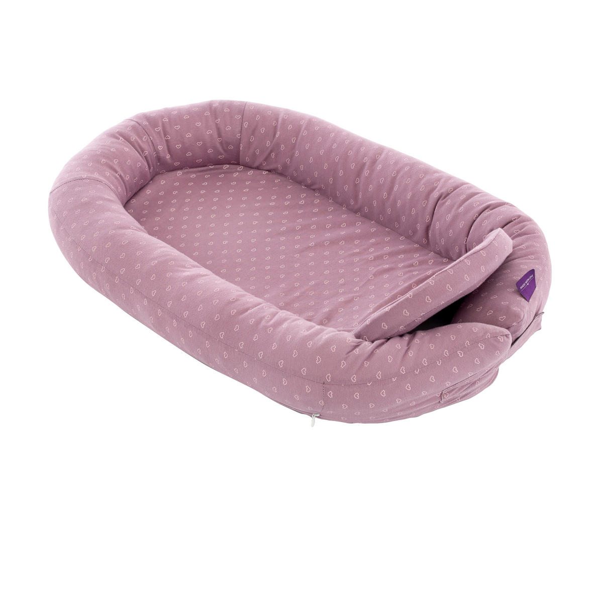 KUSCHELNEST Home Comfort  76/52/8 cm   - Violett/Altrosa, Basics, Textil (76/52/8cm) - Träumeland
