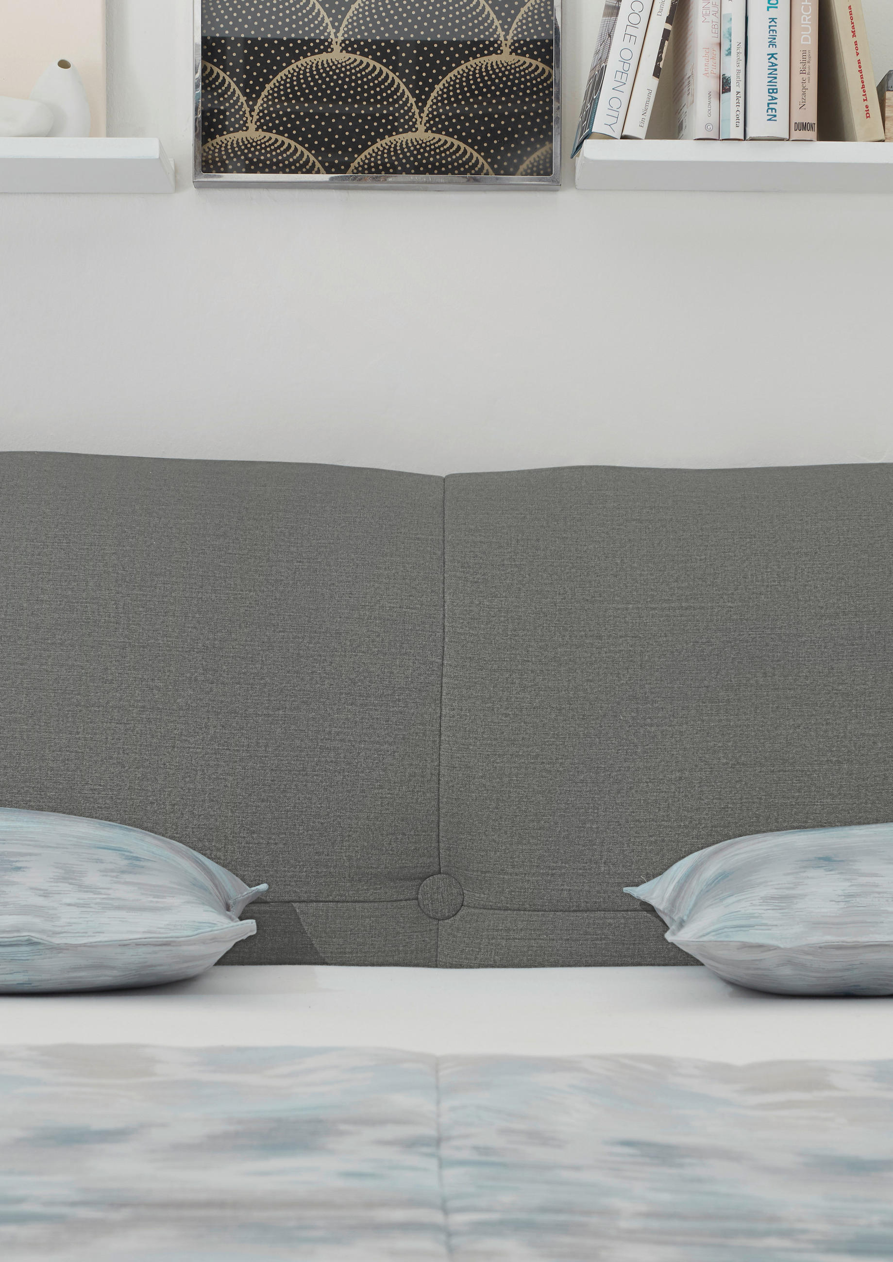 Thumbnail - RUF Betten Boxspringbett, Graubraun, Textil, H2 + H3, 7-Zonen, Höhe ca. 26 cm, 200x200 cm, Blauer Engel, Goldenes M, Mad...