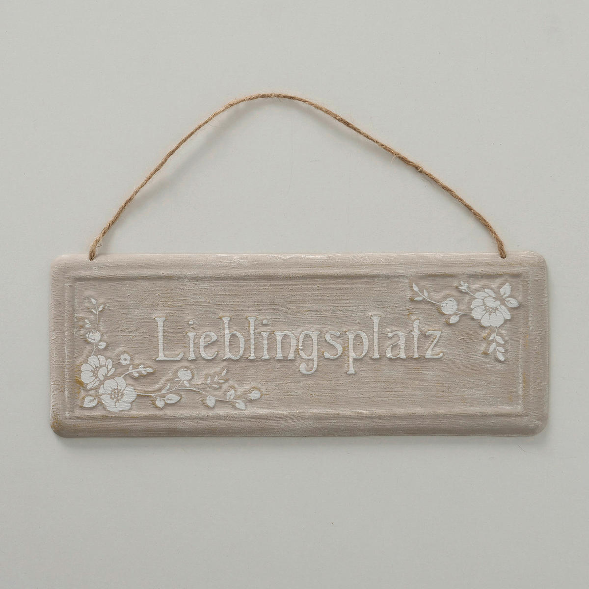 DEKOSCHILD 28/10 cm  - Beige/Creme, Basics, Metall (28/10cm)