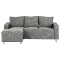 KUTNA GARNITURA tekstil  siva   - siva/boje kroma, Design, tekstil/metal (144/200cm) - MID.YOU