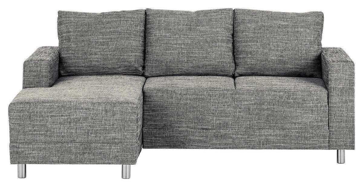 KUTNA GARNITURA tekstil  siva   - siva/boje kroma, Design, tekstil/metal (144/200cm) - MID.YOU