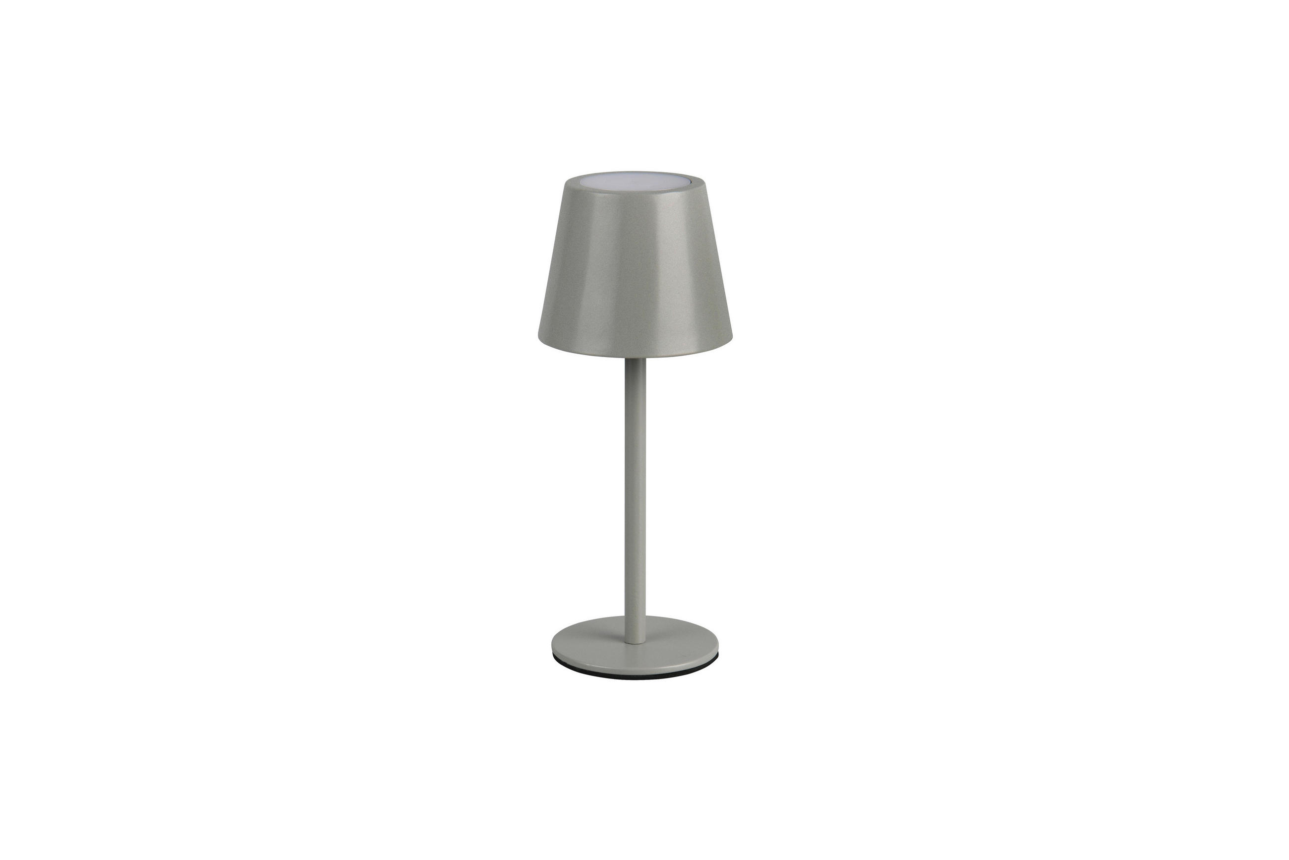AKKU-TISCHLEUCHTE Diaz 8,5/21 cm  - Grau, Design, Metall (8,5/21cm)