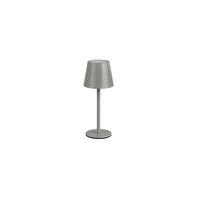 AKKU-TISCHLEUCHTE Diaz 8,5/21 cm  - Grau, Design, Metall (8,5/21cm)