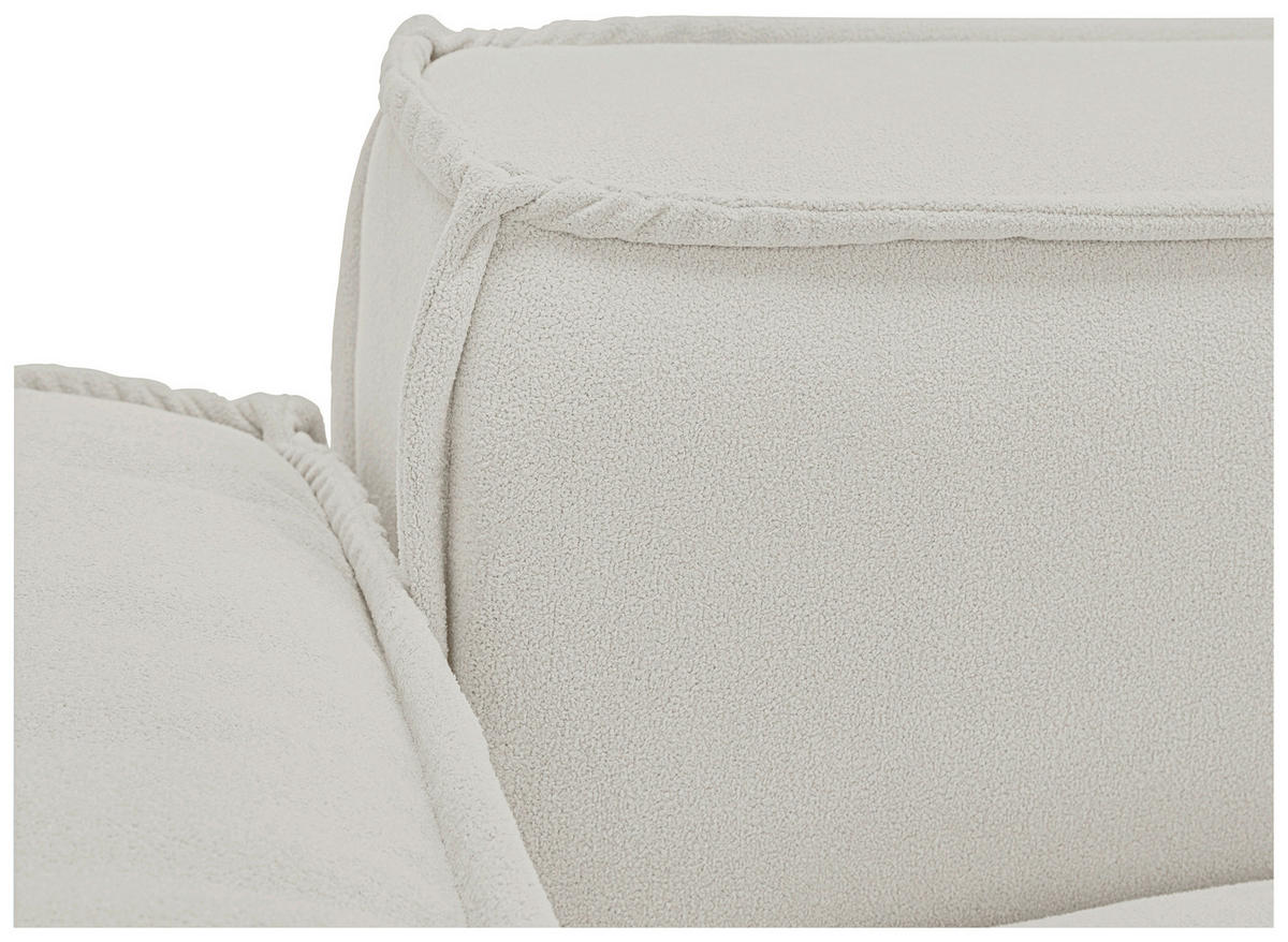 SCHLAFSOFA Webstoff Creme  - Creme/Schwarz, KONVENTIONELL, Kunststoff/Textil (256/83/115cm) - Carryhome