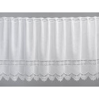 KRATKA ZAVESA           45 cm   bela  - bela, Basics, tekstil (45cm)