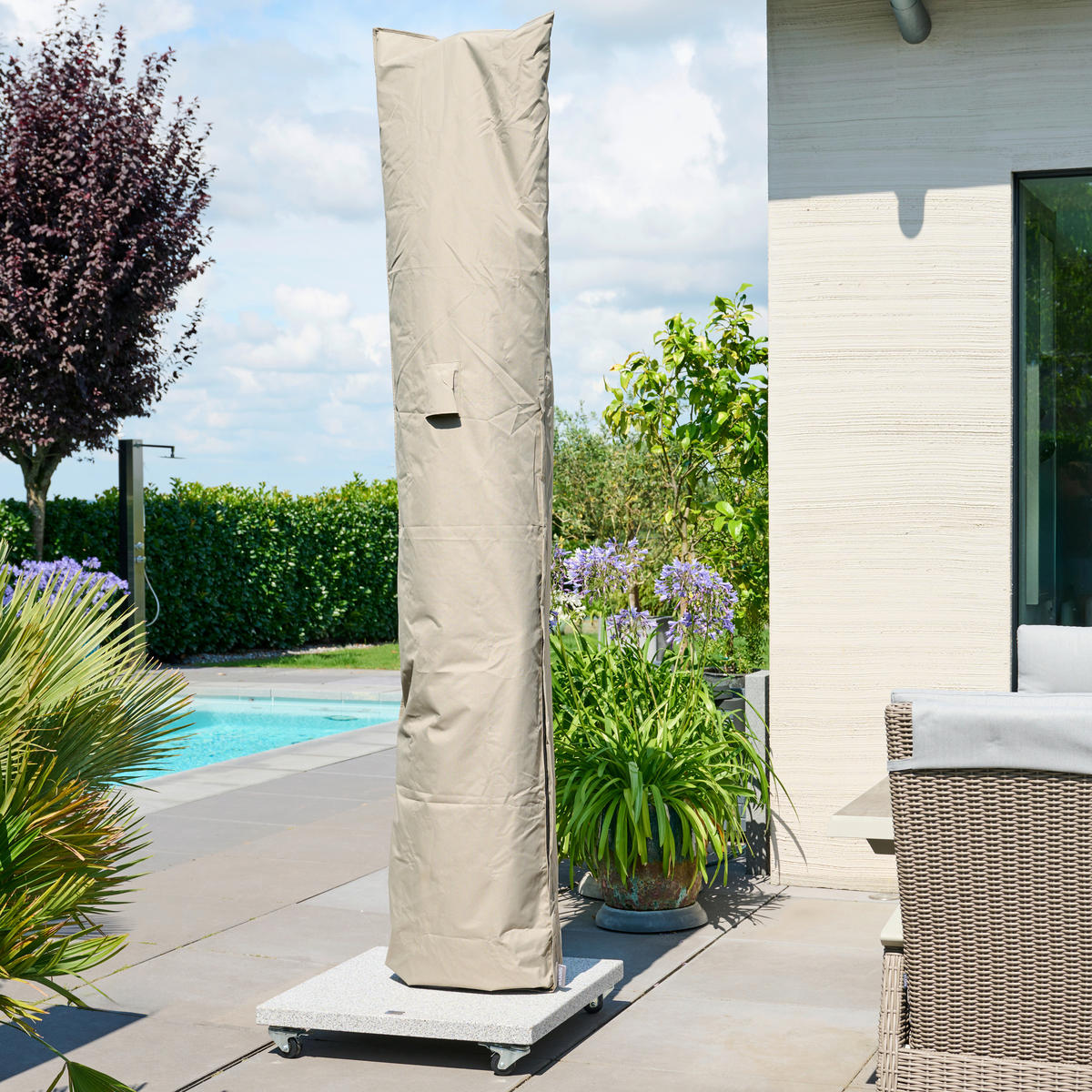 SCHIRMHÜLLE  - Beige, MODERN, Kunststoff (65/292/60cm) - Siena Garden