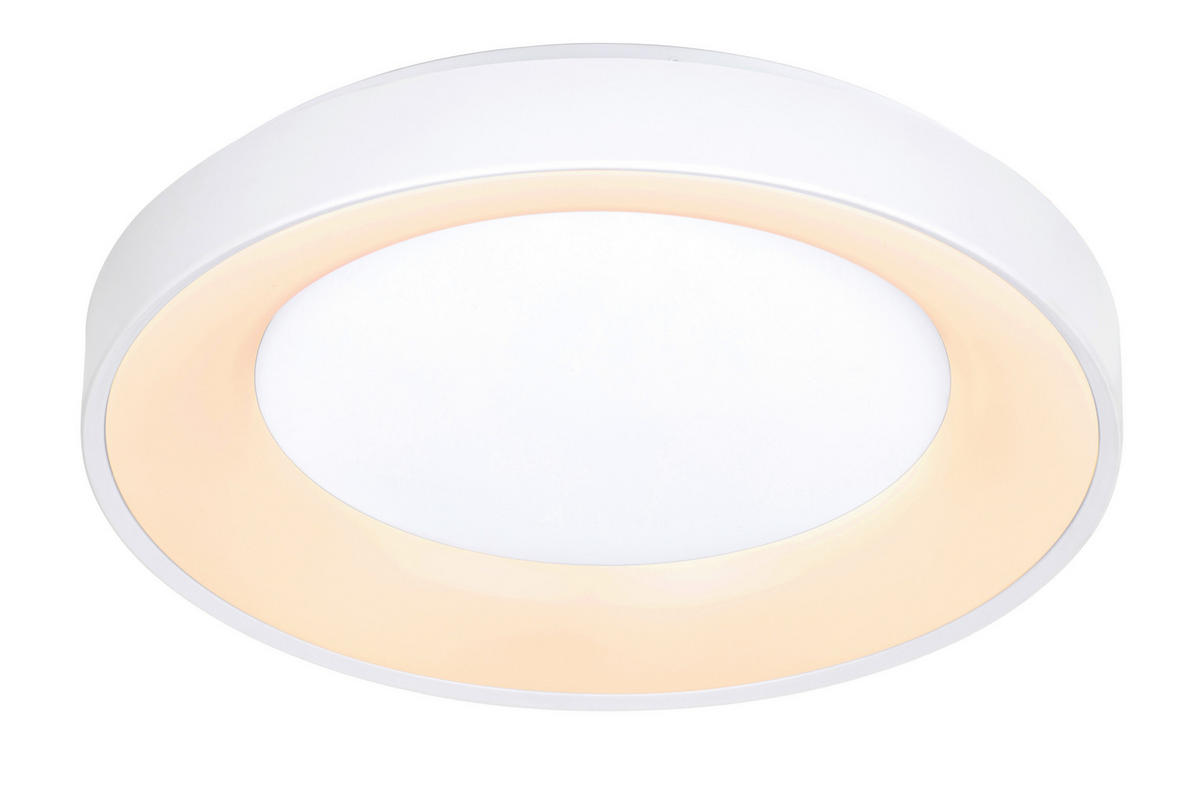 STROPNA LED-SVETILKA   40 W/4300 lm/2700-6500 K/220-240 V/ - bela, Basics, kovina/umetna masa (50/8,5cm) - Novel