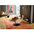 RELAXSESSEL in Leder Beige  - Beige/Schwarz, Design, Leder/Metall (76/108/86cm) - Dieter Knoll