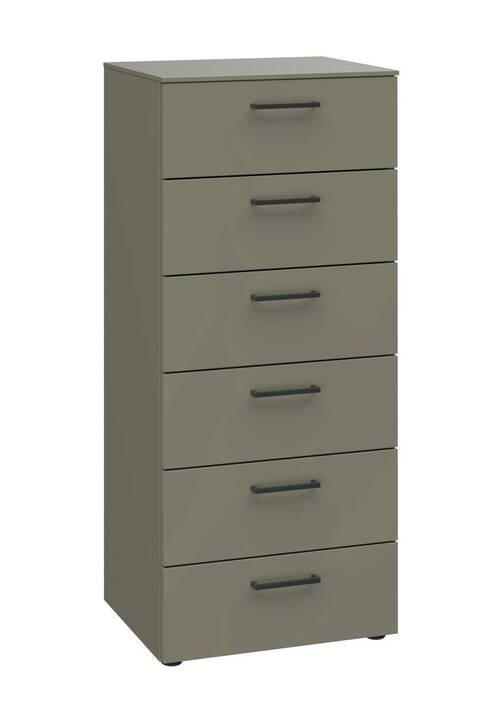 KOMMODE Primolar Garda  in 50/118/41 cm  - Schwarz/Grau, Design, Holzwerkstoff/Kunststoff (50/118/41cm) - Xora