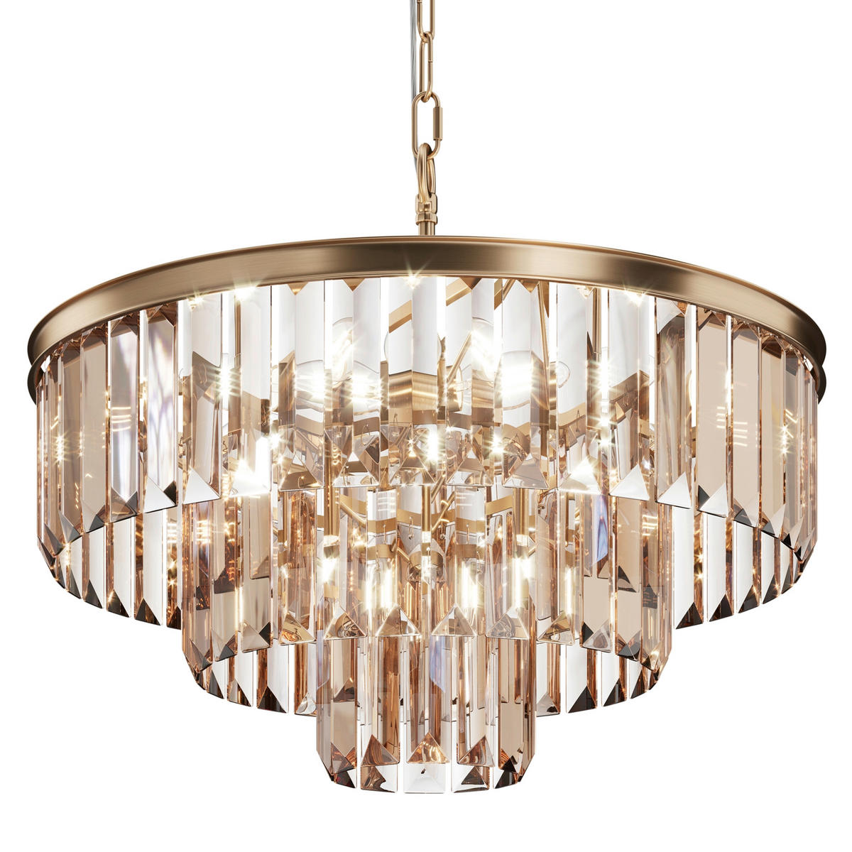PENDELLAMPA 50/40/50 cm  - guldfärgad, Basics, metall/glas (50/40/50cm) - MAYTONI