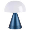 AKKU-TISCHLEUCHTE 14/17/14 cm   - Dunkelblau, Design, Kunststoff/Metall (14/17/14cm)