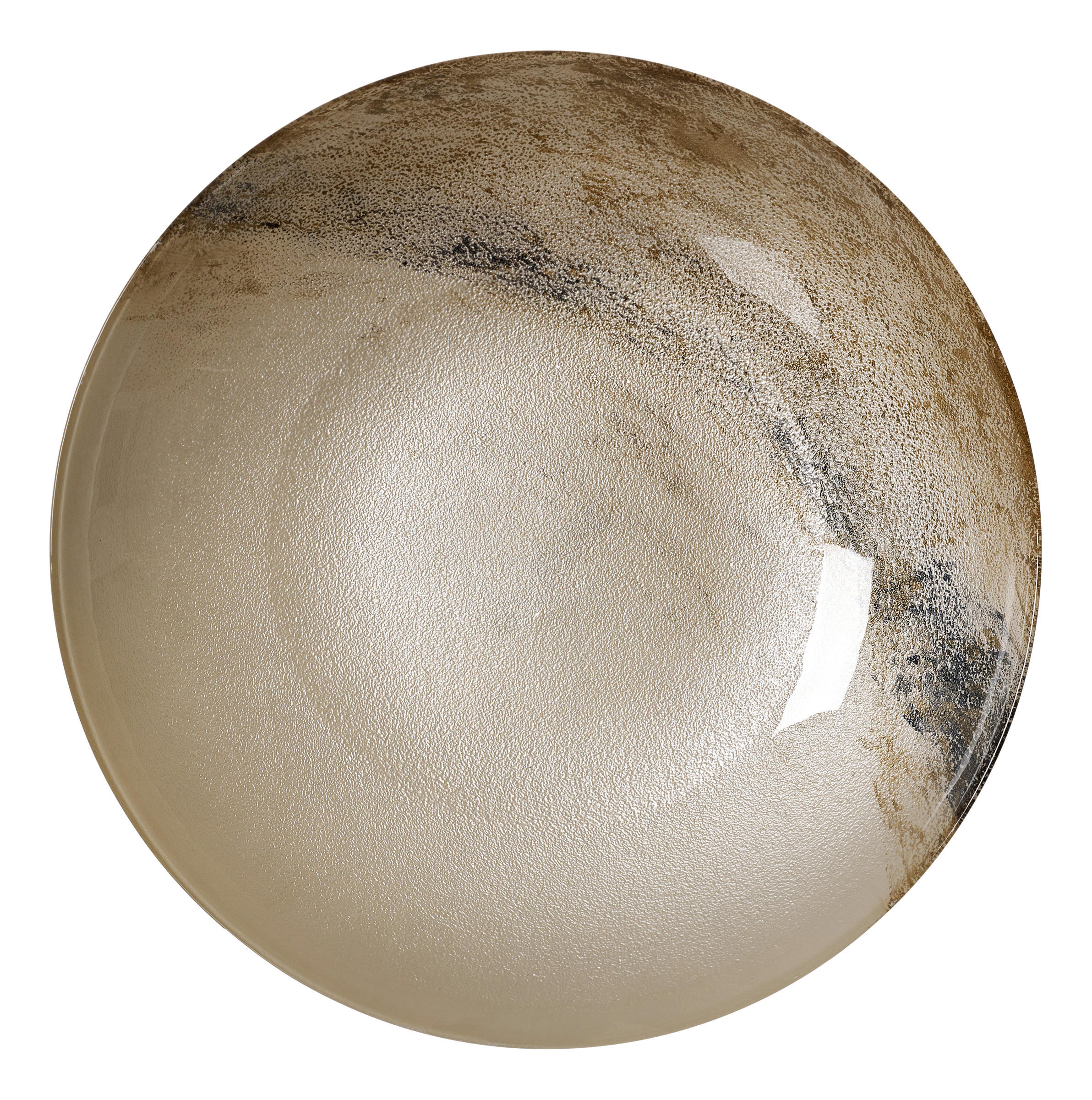 SCHALE Arezzo   - Braun/Weiß, Basics, Glas (40/40/7cm) - Ritzenhoff Breker