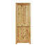 GARDEROBENSCHRANK Wildeiche massiv, teilmassiv geölt Eichefarben - Eichefarben, Basics, Holz (72,7/197/36,8cm) - Linea Natura
