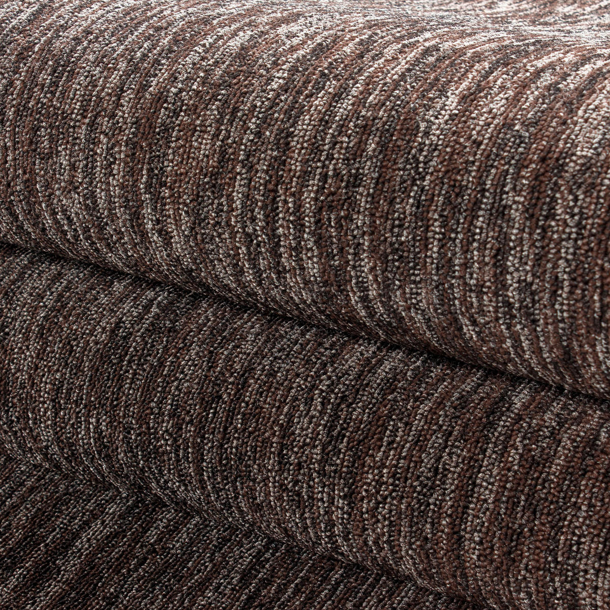 FLACHWEBETEPPICH 160/160 cm Nizza Braun  - Braun, Design, Textil (160/160cm) - Novel