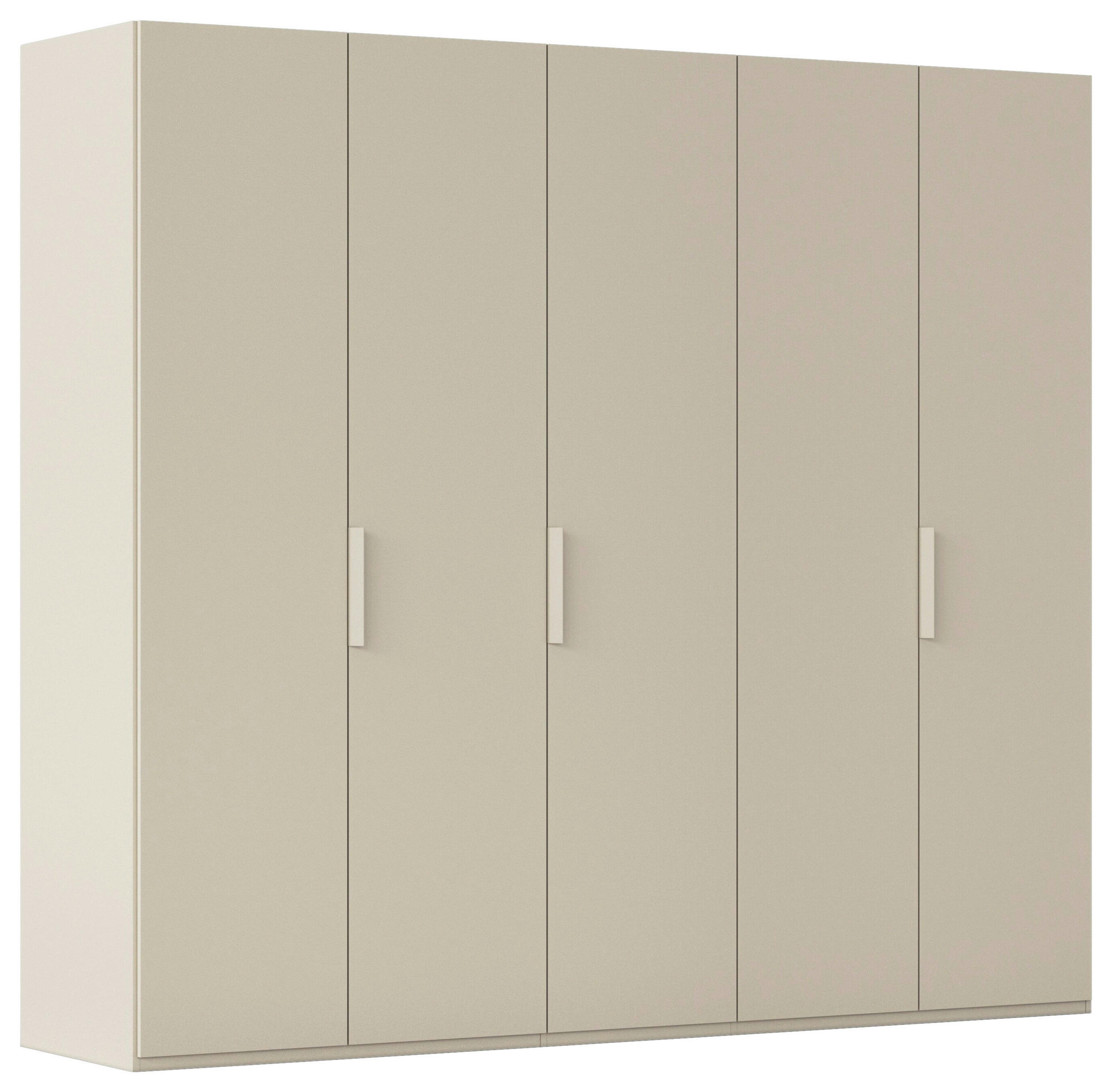 DREHTÜRENSCHRANK 251/223/61 cm,  in Champagner, 5-türig  - Champagner, Basics, Holzwerkstoff/Metall (251/223/61cm) - Novel