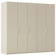 DREHTÜRENSCHRANK 251/235/61 cm,  in Champagner, 5-türig  - Champagner, Basics, Holzwerkstoff/Metall (251/235/61cm) - Novel