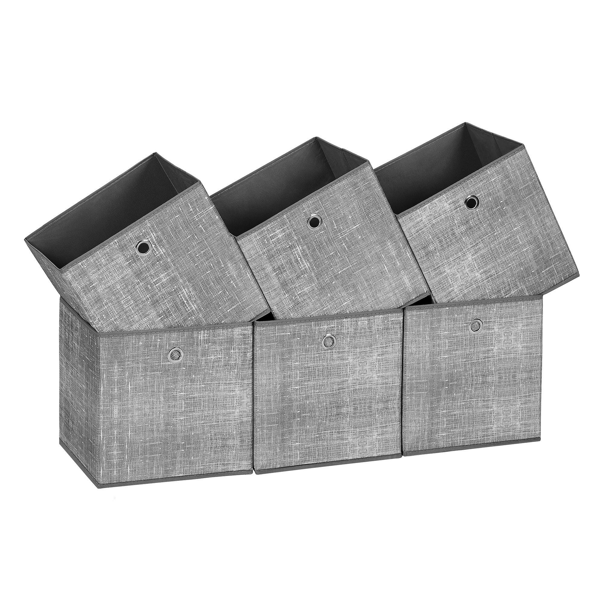AUFBEWAHRUNGSBOXEN-SET     - Grau, Basics, Papier/Textil (30/30/30cm)
