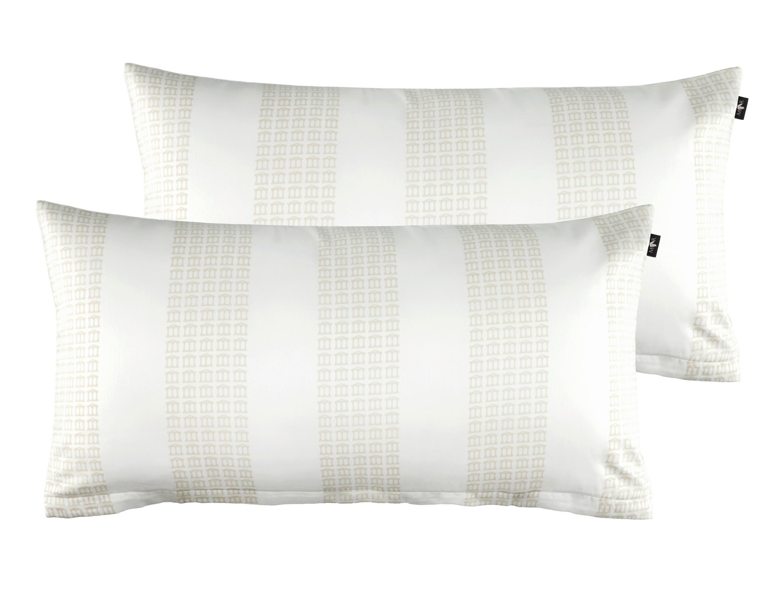 KISSENHÜLLEN-SET Marcel.Remus.Design - Alcudia weiß 40/80 cm  - Weiß, Design, Textil (40/80cm) - Marcel Remus