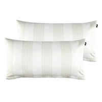 KISSENHÜLLEN-SET Marcel.Remus.Design - Alcudia weiß 40/80 cm  - Weiß, Design, Textil (40/80cm)