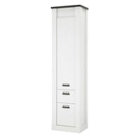 GARDEROBENSCHRANK  in 51/201/38 cm  - Anthrazit/Schwarz, Design, Holzwerkstoff/Metall (51/201/38cm) - Modante