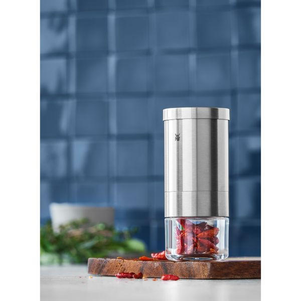 GEWÜRZMÜHLE   10,5 cm - Edelstahlfarben, Design, Glas/Metall (10,5cm) - WMF