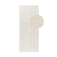 JUTETEPPICH 80/200 cm Bouclé Weiß rechteckig  - Weiß, KONVENTIONELL, Textil (80/200cm) - Hanse Home