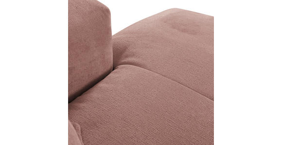 ECKSOFA in Chenille Altrosa  - Schwarz/Altrosa, Design, Kunststoff/Textil (280/175cm) - Landscape