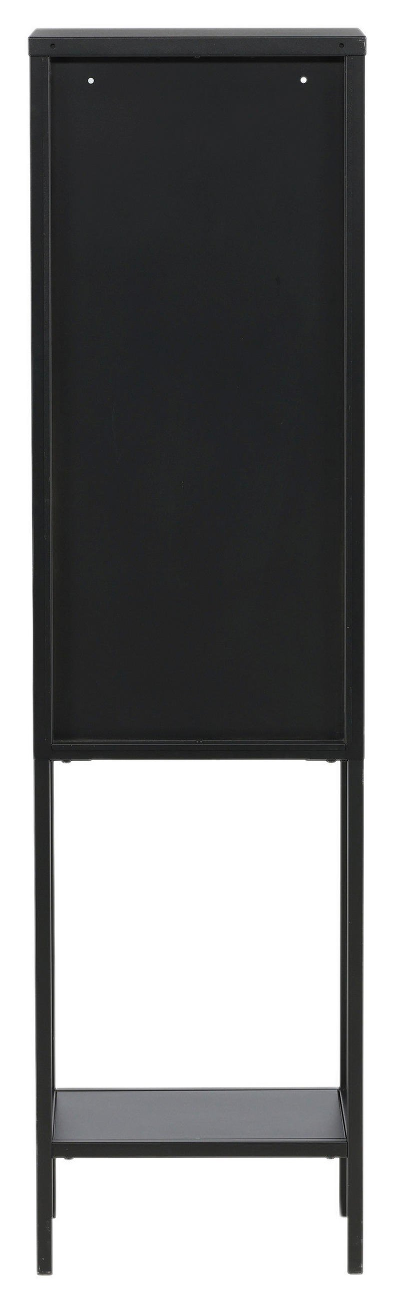 VITRINE in Schwarz  - Schwarz, Design, Metall (40.5/150/35cm) - Livetastic