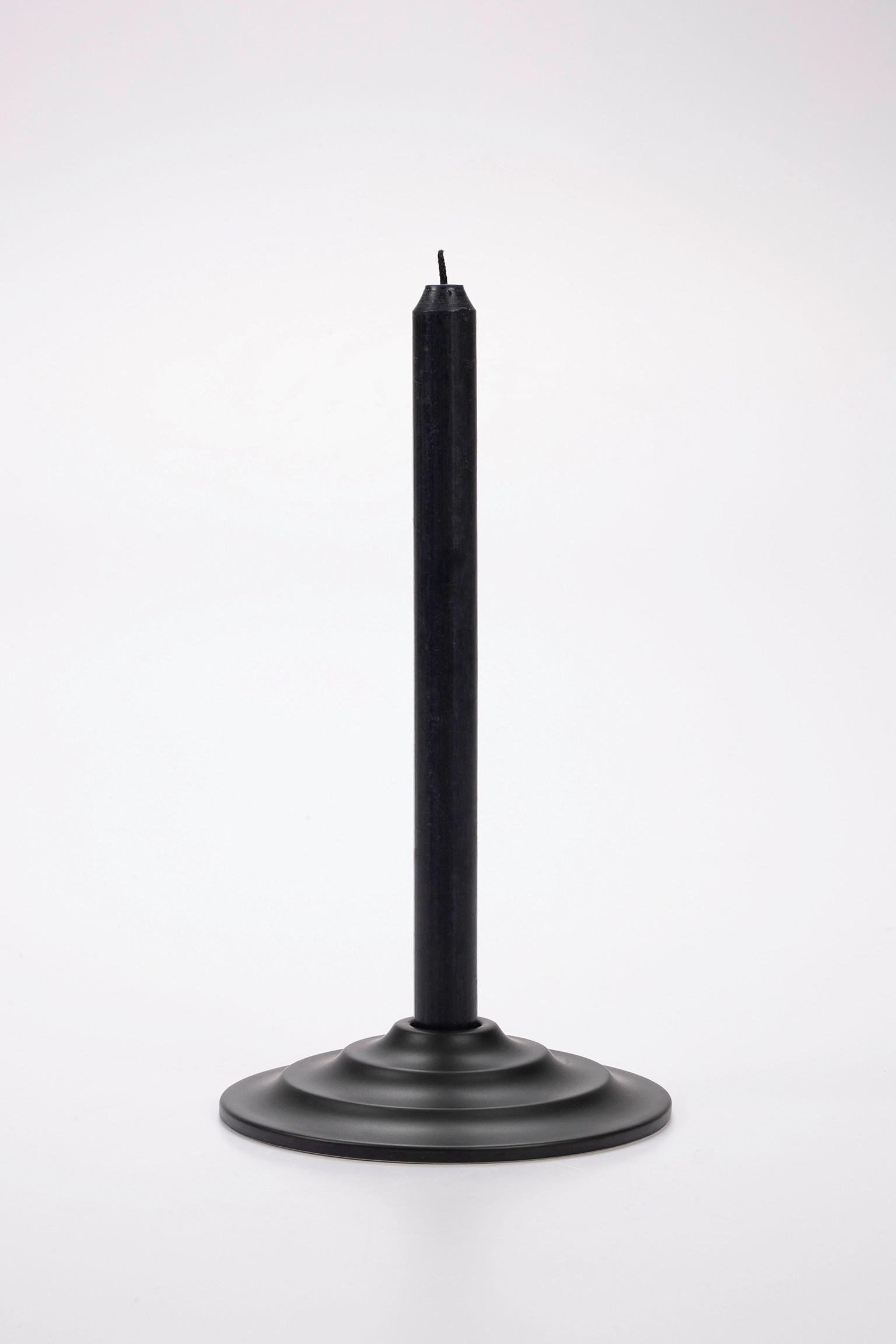 KERZENHALTER - Schwarz, Basics, Keramik (15/3cm) - Markslöjd