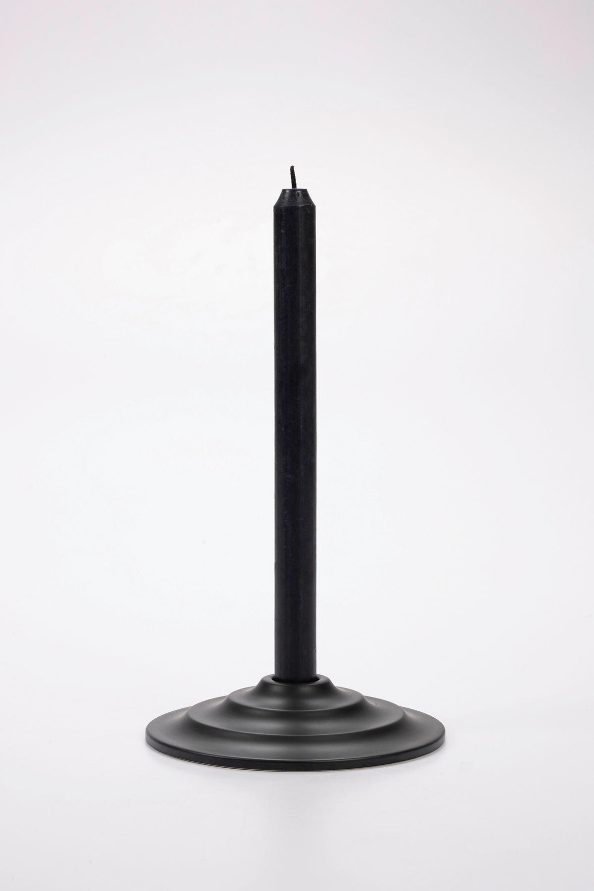 KERZENHALTER - Schwarz, Basics, Keramik (15/3cm) - Markslöjd