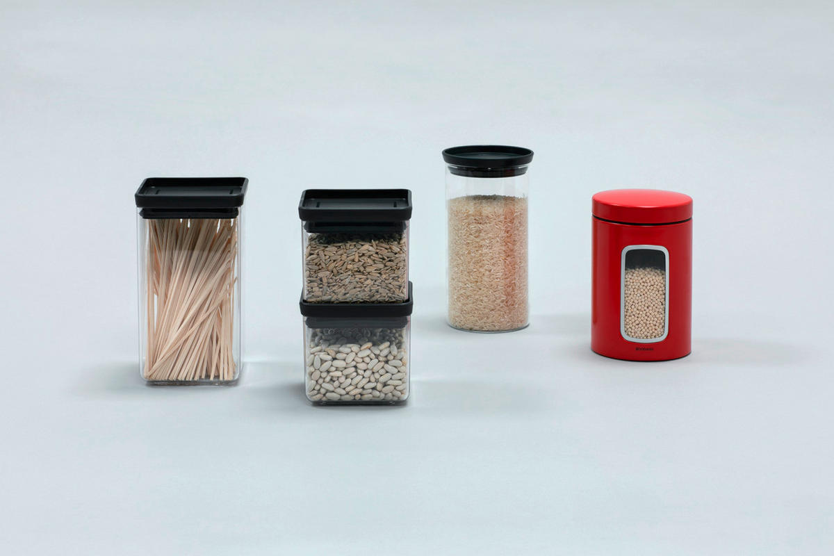 POSODA ZA SHRANJEVANJE   10.4/20.2/10.4 cm           - temno siva, Basics (10.4/20.2/10.4cm) - Brabantia