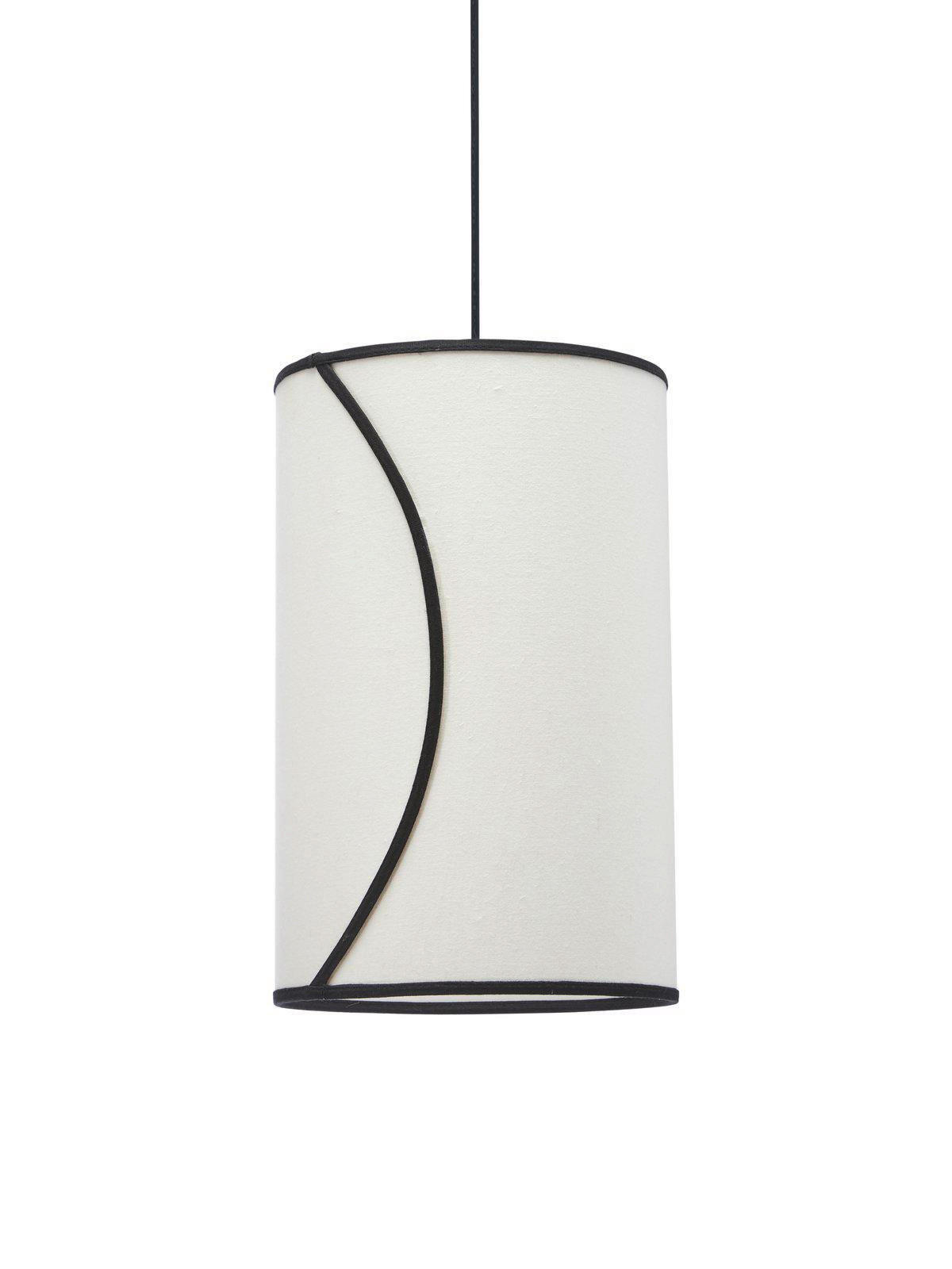ZÁVĚSNÉ SVÍTIDLO, 25/40 cm  - bílá, Basics, textil (25/40cm)