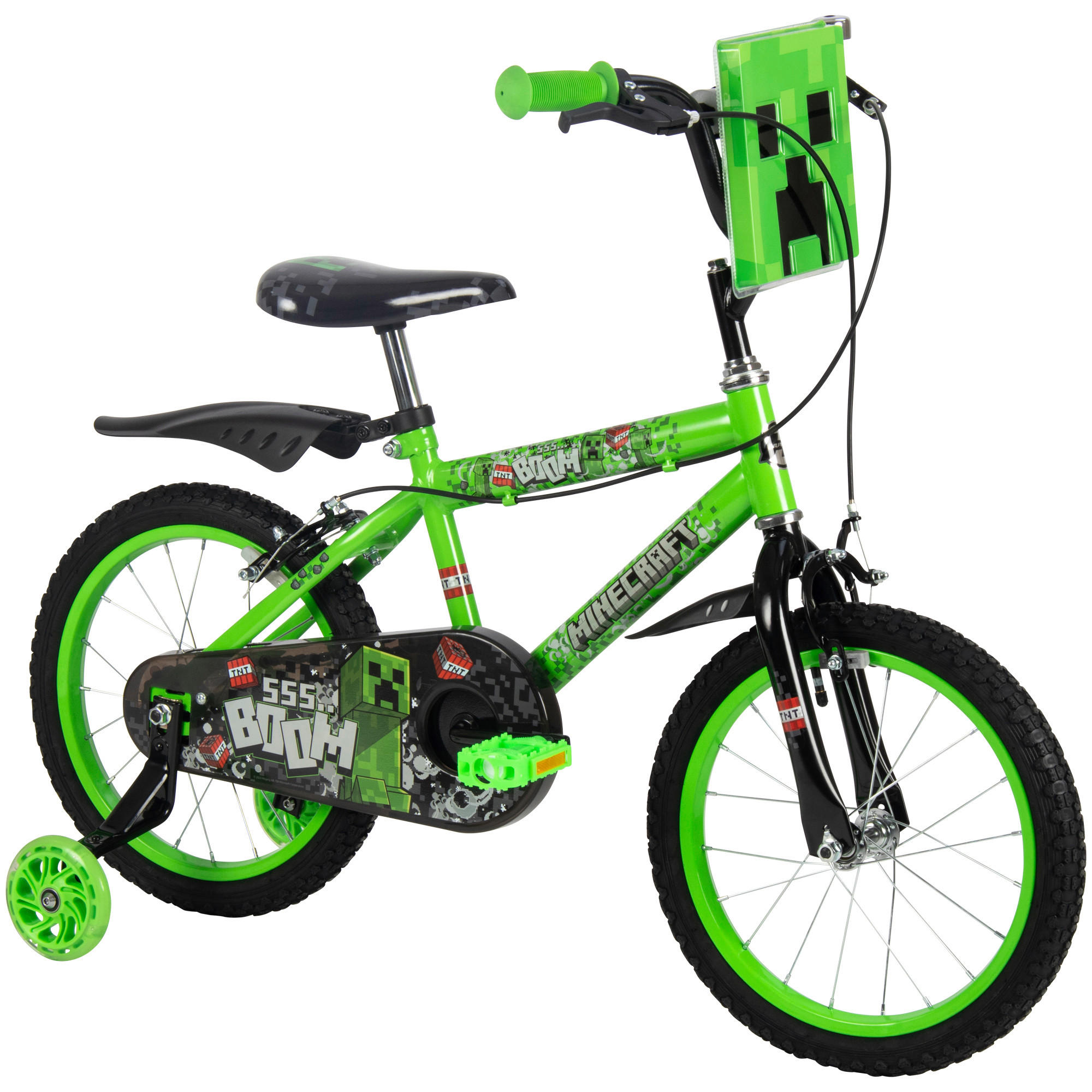 KINDERFAHRRAD 16 Zoll  - Grün, Basics, Metall (50/66/101cm)