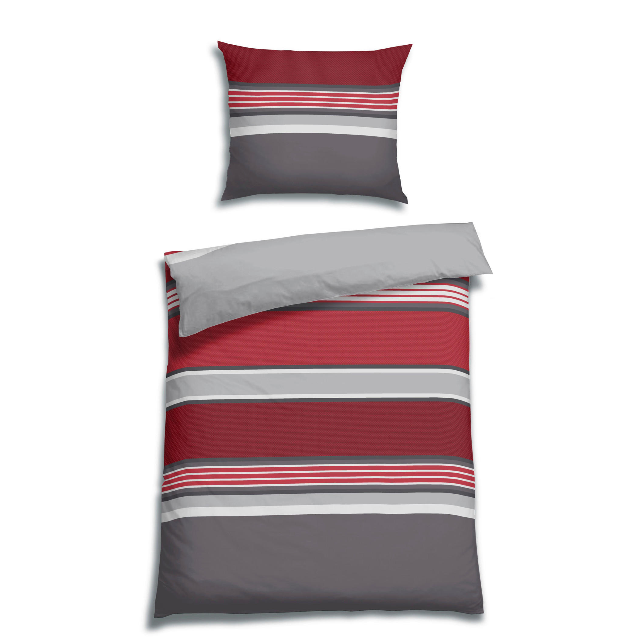 BETTWÄSCHE Satin 140/220 cm - Rot, Design, Textil (140/220cm) - Florella