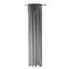 SCHLAUFENVORHANG transparent  - Anthrazit, Basics, Textil (140/245cm)