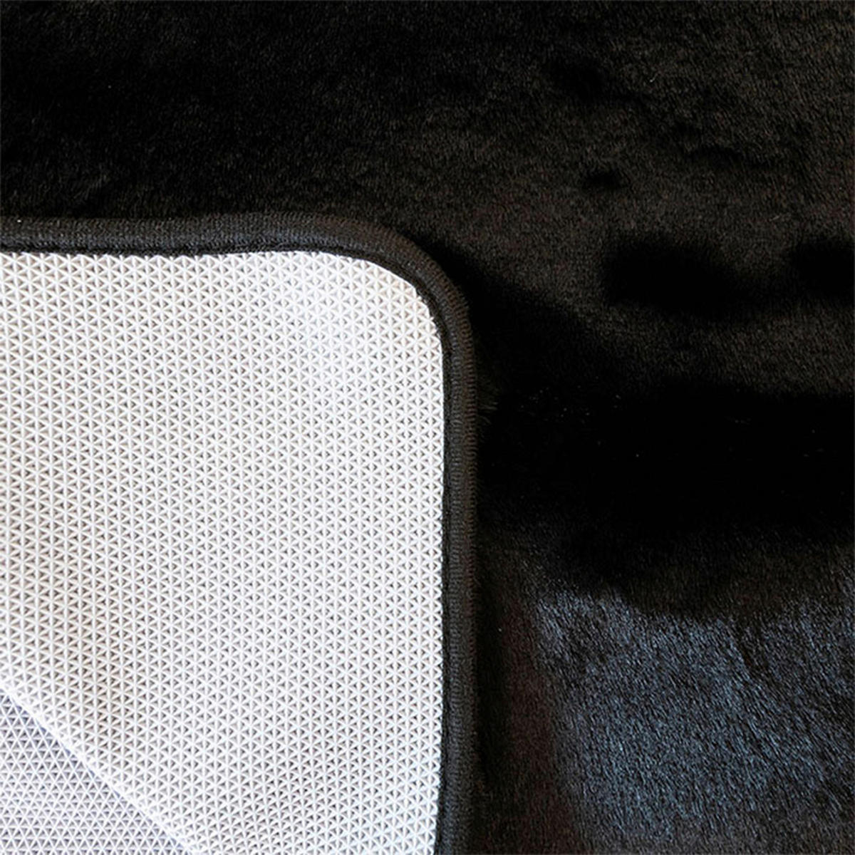 FÜRDŐSZOBASZŐNYEG   fekete   - fekete, Basics, textil (100/2/100cm)