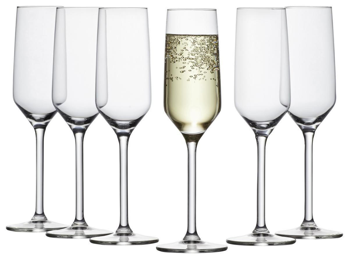 SET ČAŠA 6 delova - providno, Osnovno, staklo - Alpina 6287