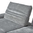 ECKSOFA Grau Chenille  - Schwarz/Grau, Design, Textil/Metall (170-195/280cm) - Dieter Knoll