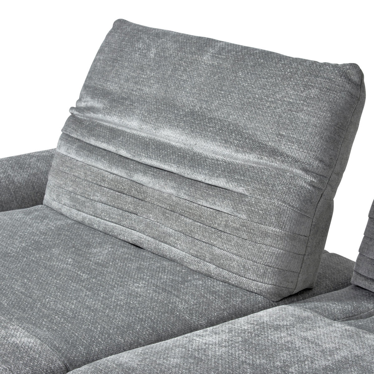 ROHOVÁ SEDACIA SÚPRAVA, textil, sivá - čierna/sivá, Design, kov/textil (170-195/280cm) - Dieter Knoll