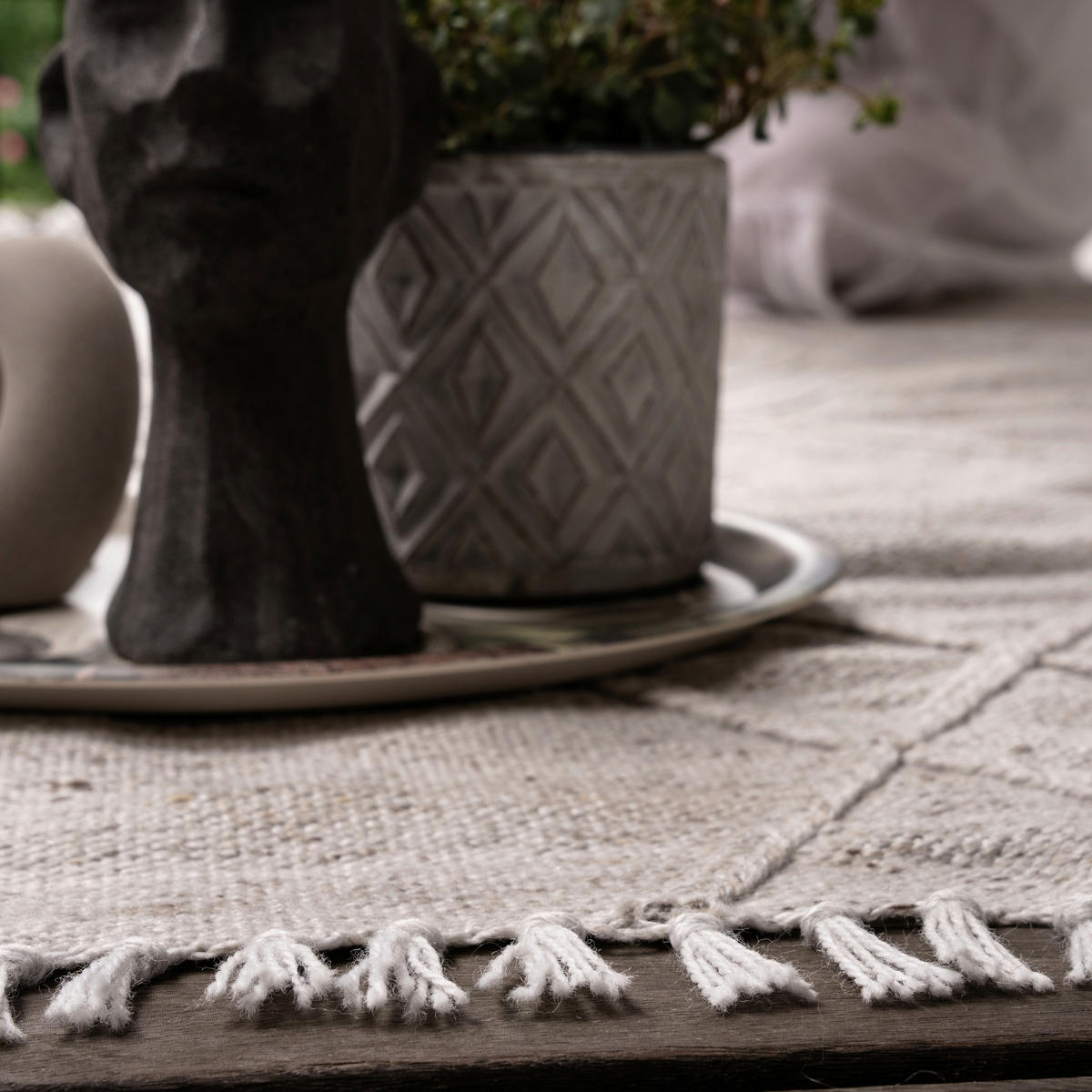 FLACHWEBETEPPICH 120/170 cm My Dakar  - Creme, Basics, Textil (120/170cm)