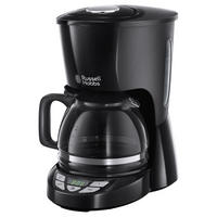 FILTERKAFFEEMASCHINE Textures Plus 22620-56  - Schwarz, Basics, Glas/Kunststoff (19,7/31,8/28,5cm) - Russel Hobbs